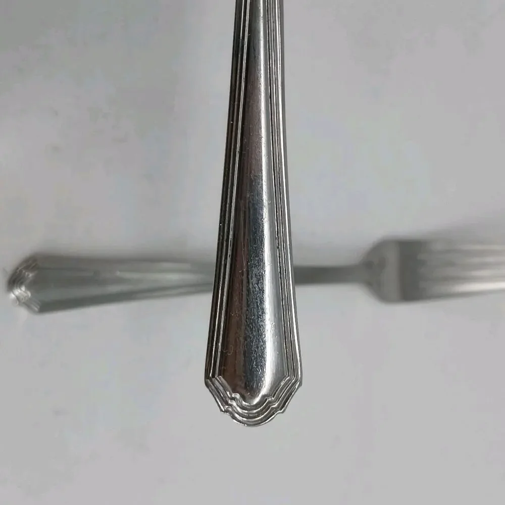 2X Forks Lenox ARCHWAY Dinner Salad Forks Hollow Handle French Stainless